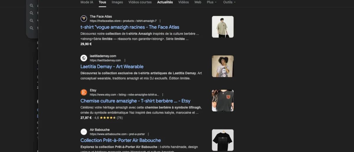 Laetitia Demay #2 Google for amazigh art t-shirt limited collection