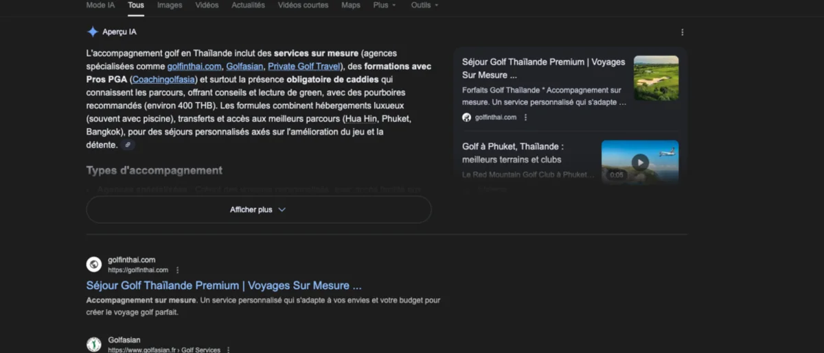 Google AI Overview — GolfinThai Featured